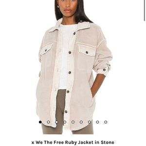 x We The Free Ruby Jacket in Stone - Free People